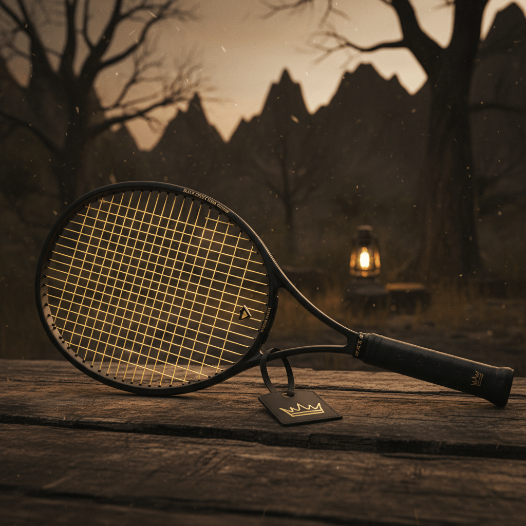 TITAN Off-Grid Tennis Racket Black Gold Crown SWAG Edition