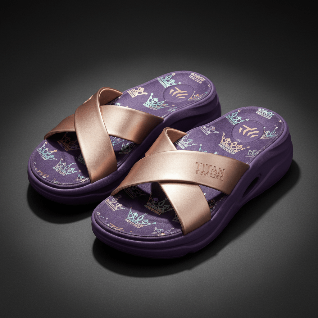 TITAN Women's Recovery Sandals Rose Crown Edition