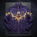 TITAN Men's Galaxy Drip Crown Windbreaker — Cosmic King SWAG Edition