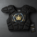 TITAN Crown Edition Rugby Shoulder Pads Matte Black Gold