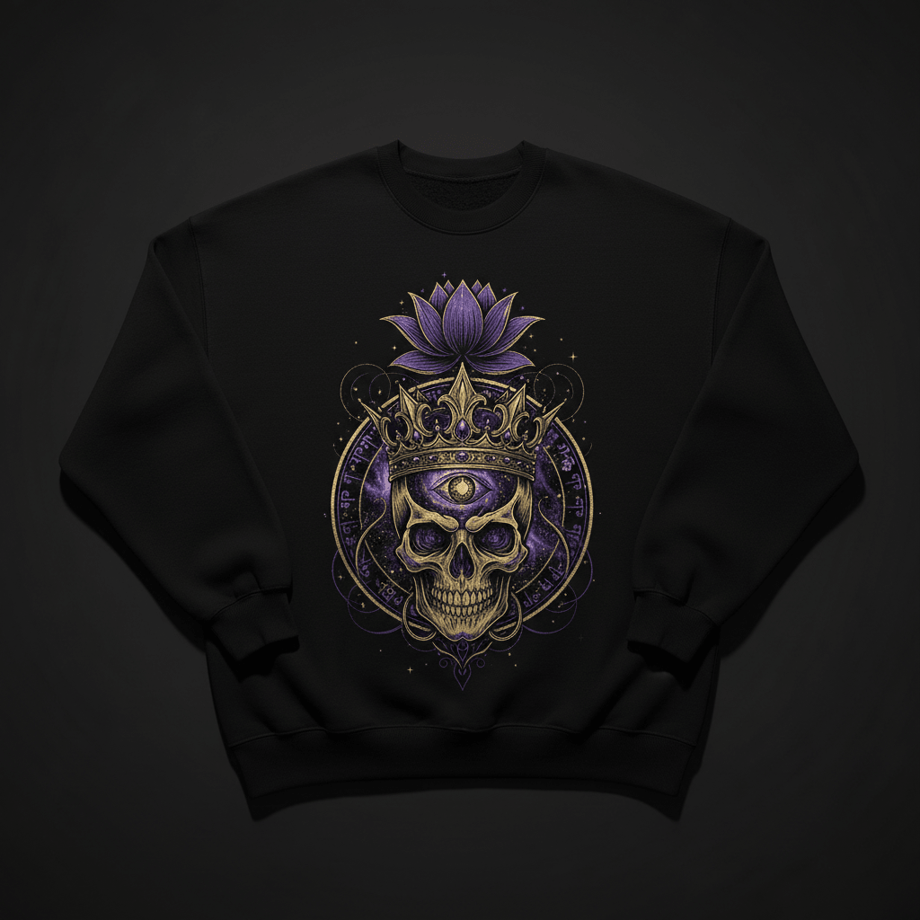 Third Eye Crown Warrior Crewneck — TITAN Crown Edition spiritual warrior streetwear