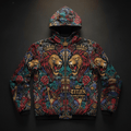 TITAN Crown Edition Windbreaker — tattoo-style flat lay