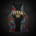 TITAN Private Label Tank Top - Black & Gold Crown Edition