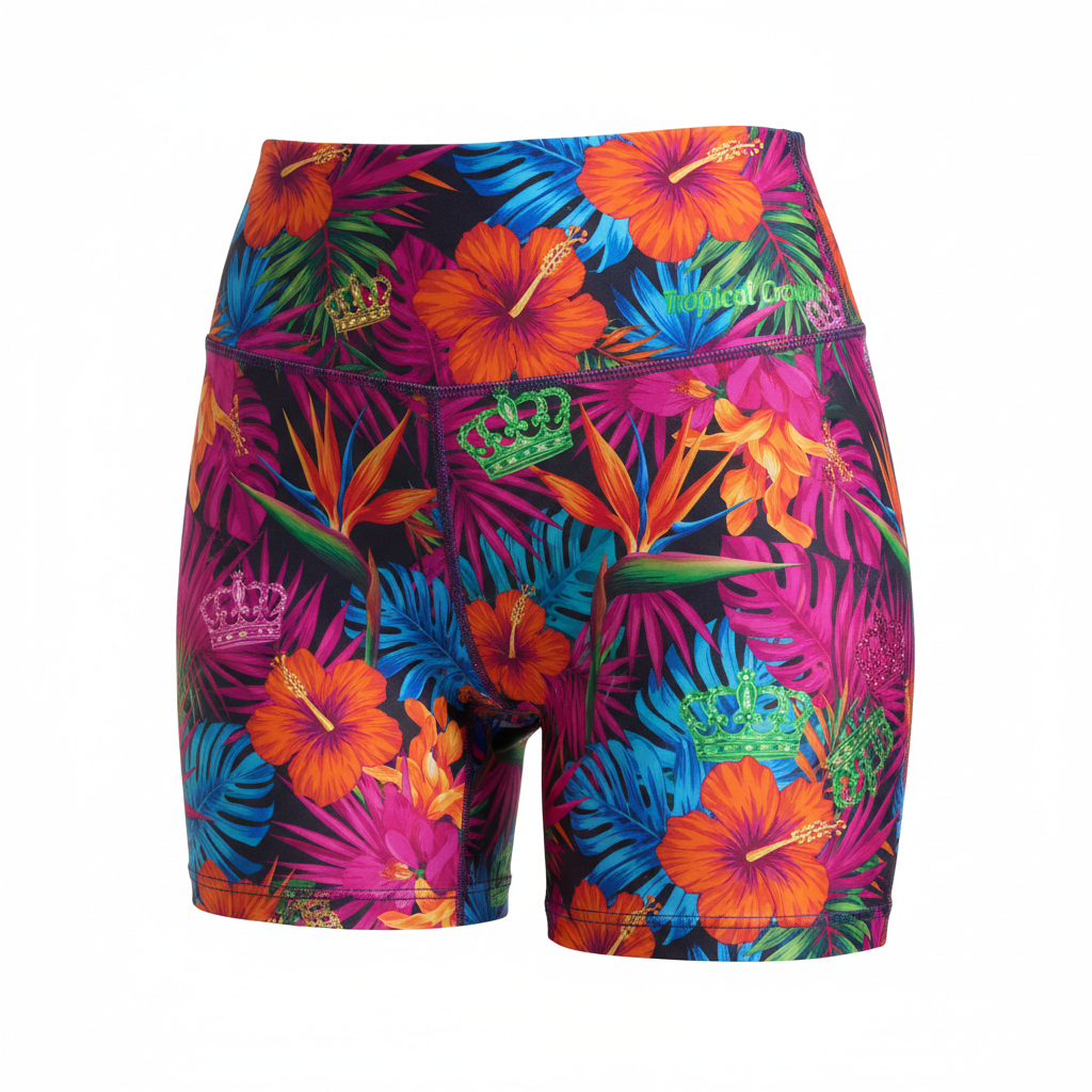 TITAN Tropical Crown Women’s Shorts — Crown SWAG Edition