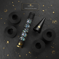 TITAN Crown Edition Cricket Bat Grip Cone Set Matte Black Gold