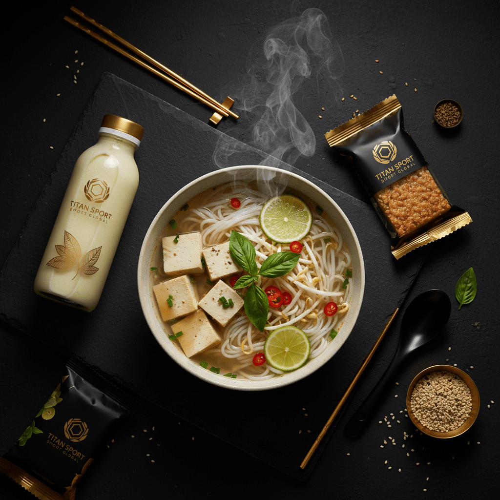 TITAN Crown Vietnamese Tofu Pho vegan high-protein weekly monthly meal plan bundle