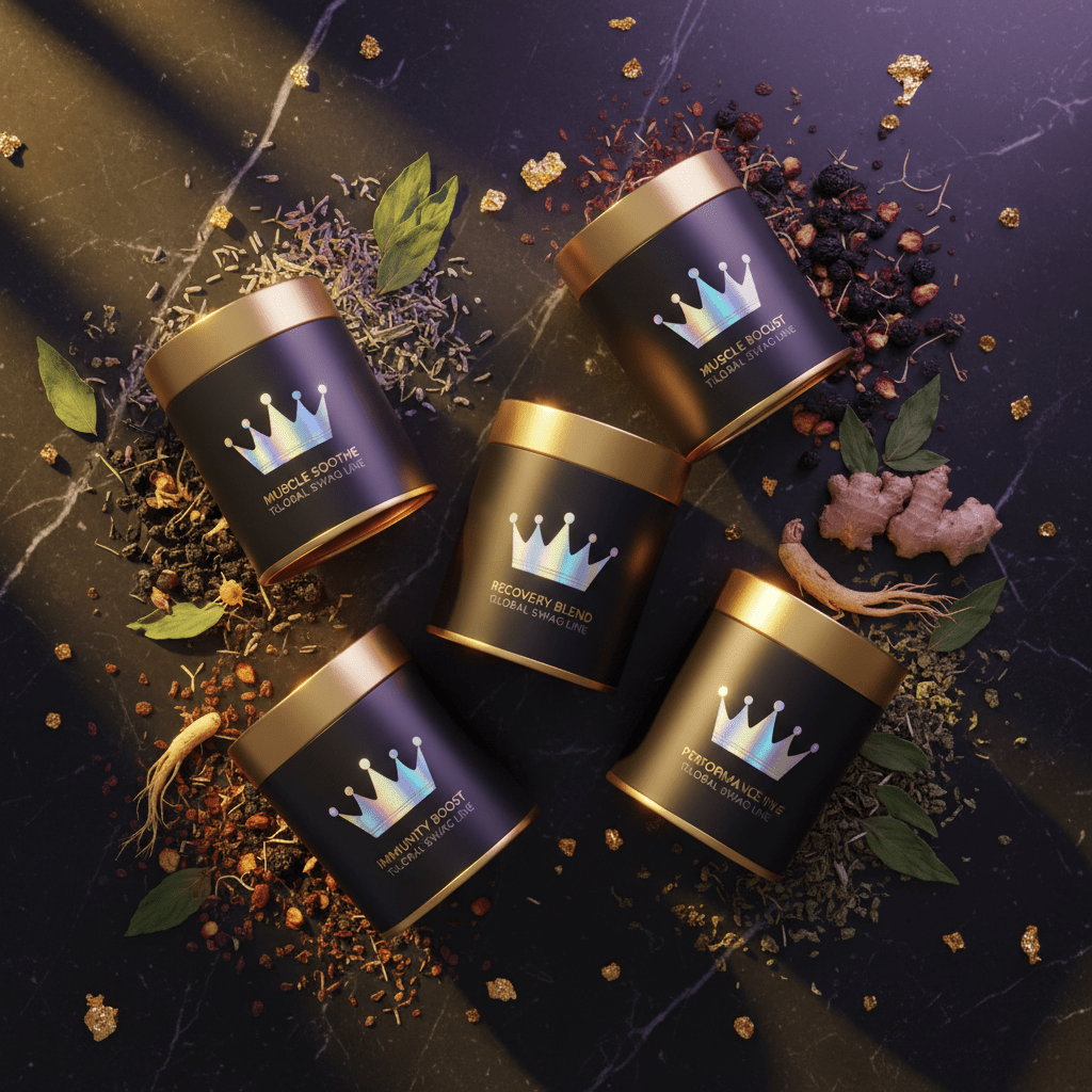 TITAN Crown Edition Recovery Tea Collection SWAG LINE 4-Tin Set