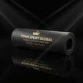 TITAN Outdoor Fitness Mat Crown Edition — matte black with gold crown logo
