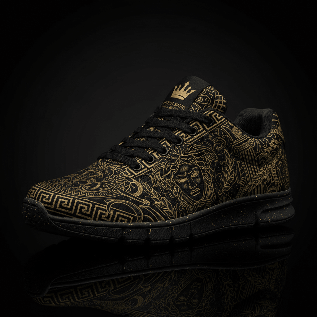 TITAN Crown Edition Medusa Greek Men's Training Shoe Tattoo Art