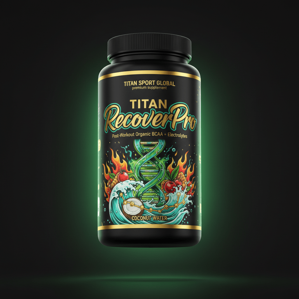 TITAN RecoverPro Post-Workout - Organic BCAA + Electrolytes supplement bottle