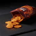 TITAN Protein Lentil Chips – Smoky BBQ, premium product photography