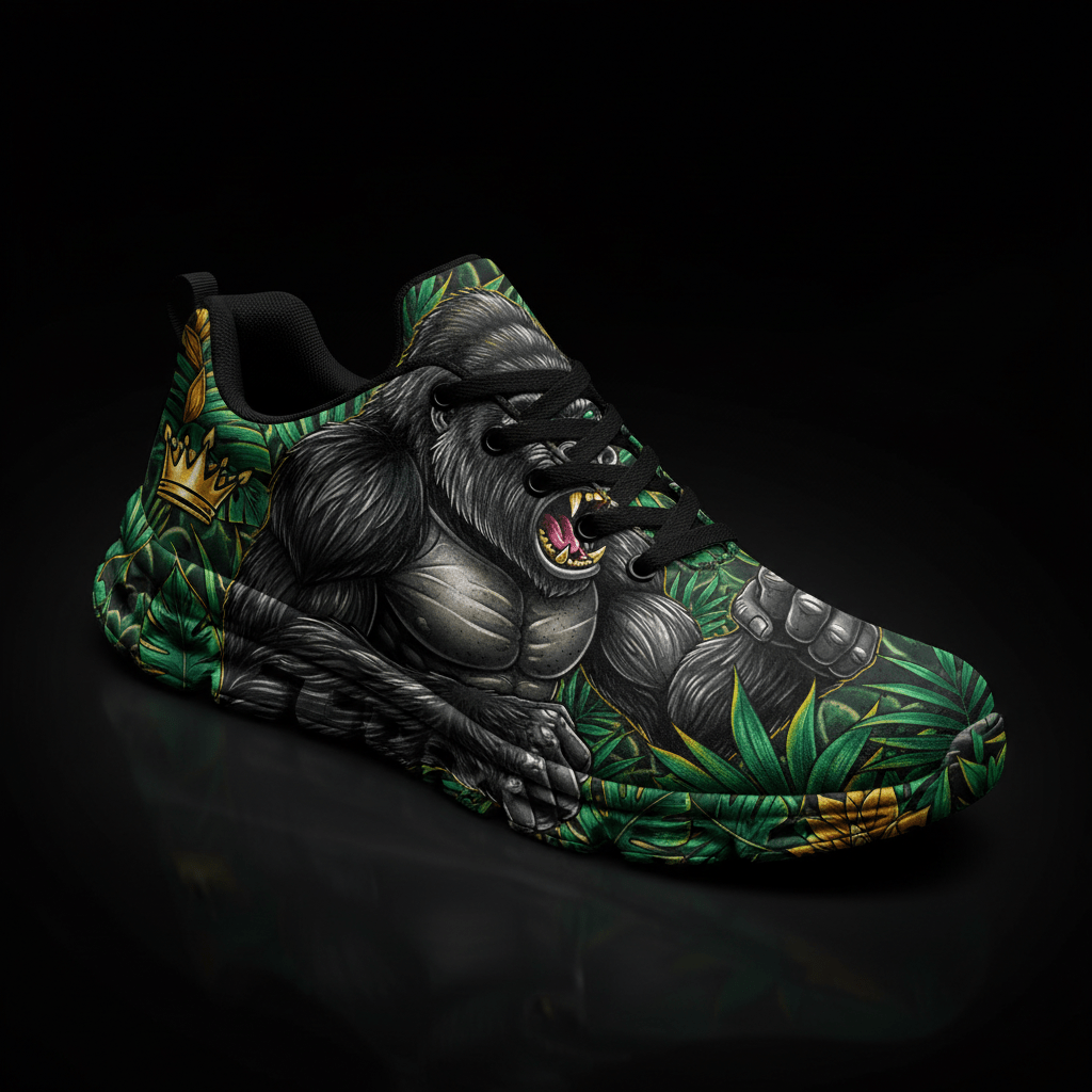 TITAN Crown Edition Color Silverback Men's Running Shoe Color Tattoo Art