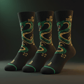 TITAN Sports Socks Compression Athletic Crew Socks 3-Pack with Arch Support and Anti-Blister Design