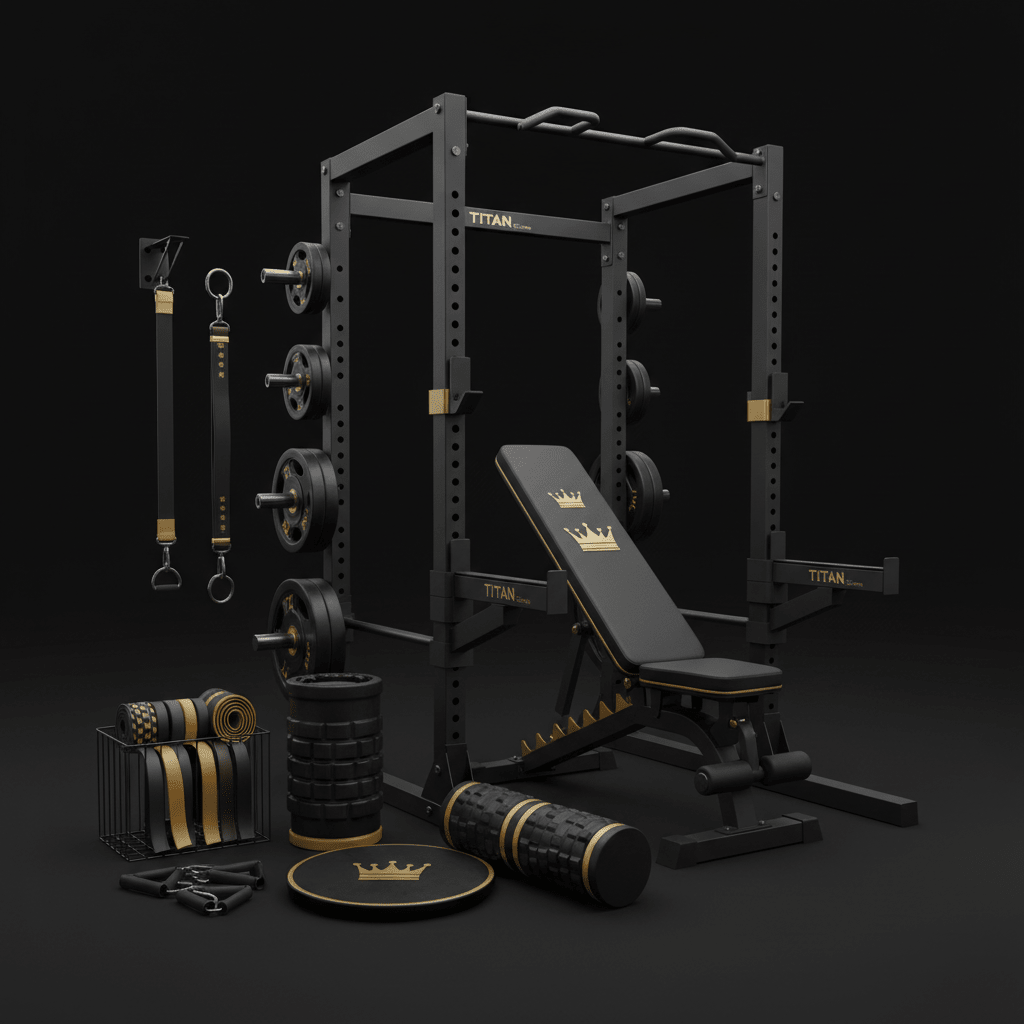 TITAN All-In-One Retired Athlete's Comeback Home Gym Kit — Crown Edition