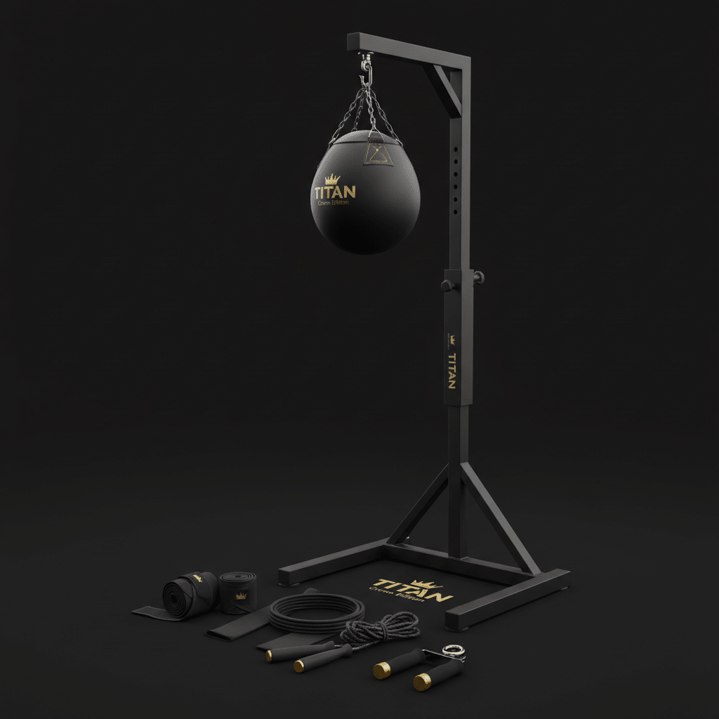 TITAN All-In-One Boxer's Hand Speed & Power Home Gym Kit — Crown Edition