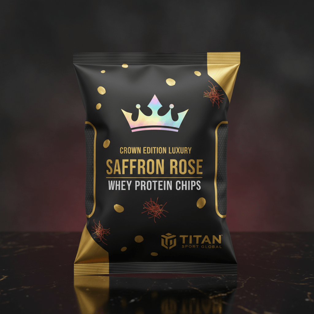 Crown Edition Saffron Rose Whey Protein Chips — TITAN SPORT GLOBAL
