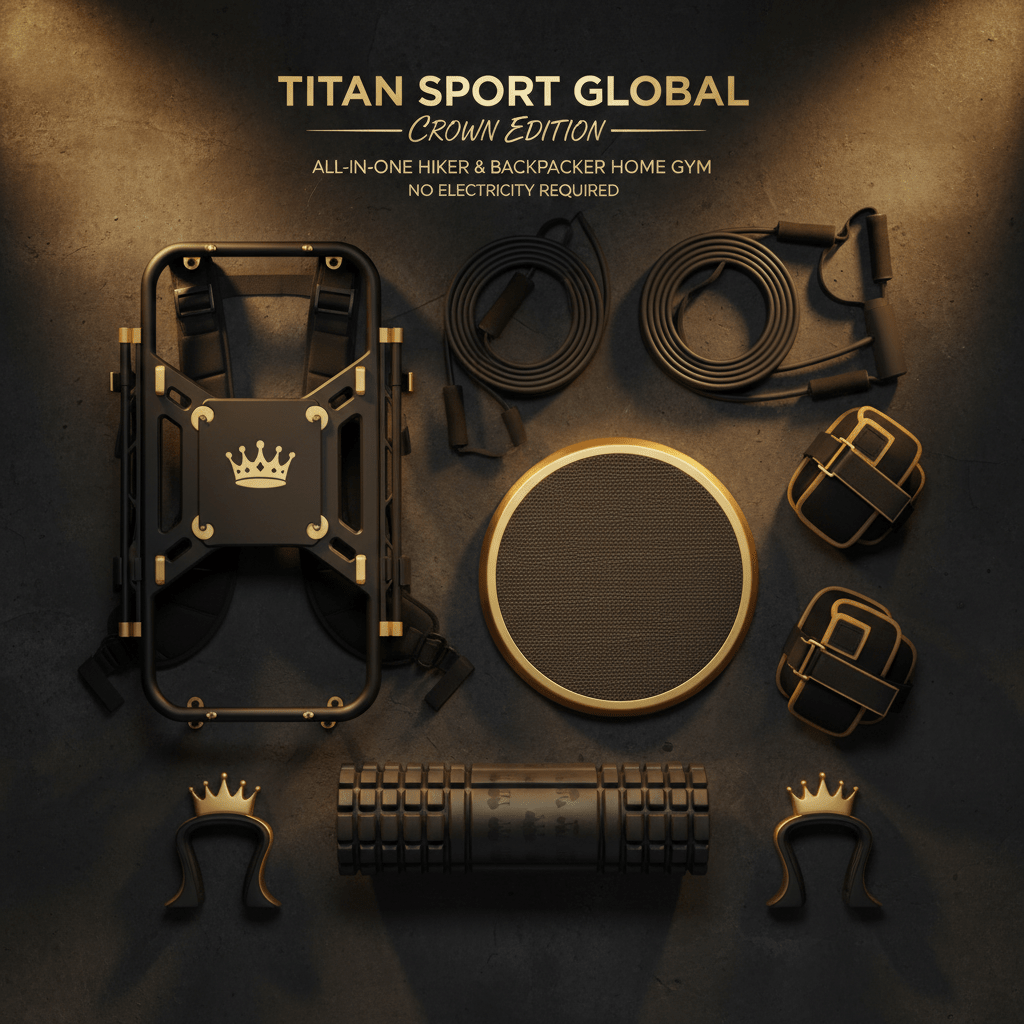 TITAN All-In-One Hiker's & Backpacker's Home Gym Kit Crown Edition