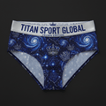 TITAN Crown Edition Women's Galaxy Queen Sport Briefs — Indigo & Silver