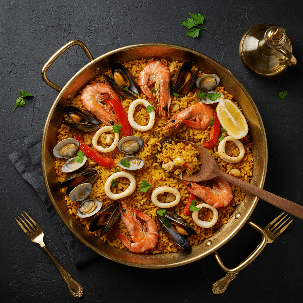 TITAN Spanish Seafood Paella Lunch Bowl