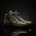 TITAN Black Gold Snakeskin High Top Venom Edition