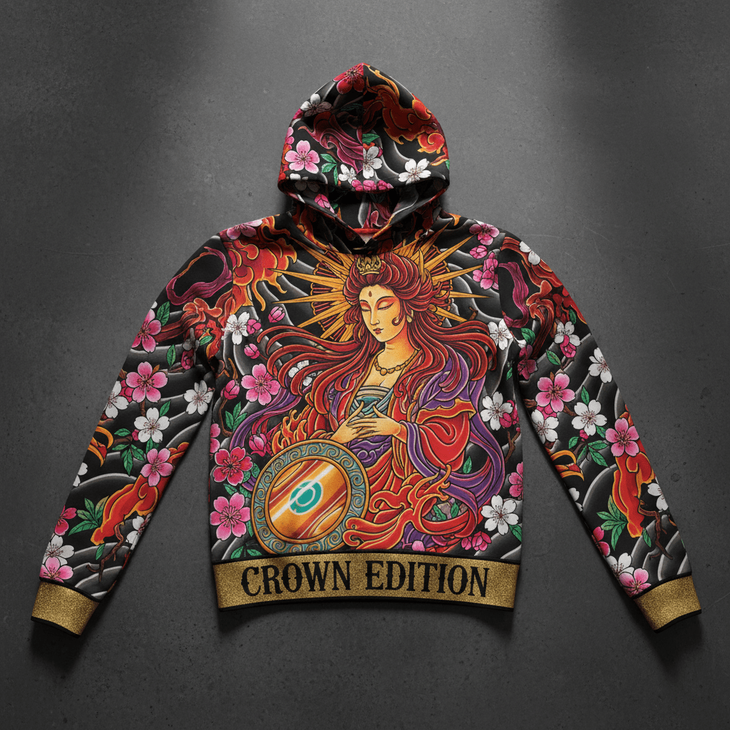 TITAN Women's Amaterasu Sun Goddess Hoodie — Taiyō Edition