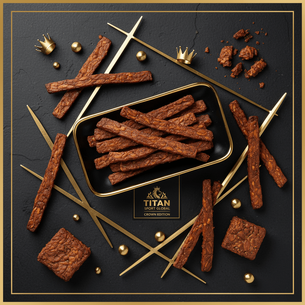 TITAN High-Protein Smoky Tempeh Jerky Snack Pack