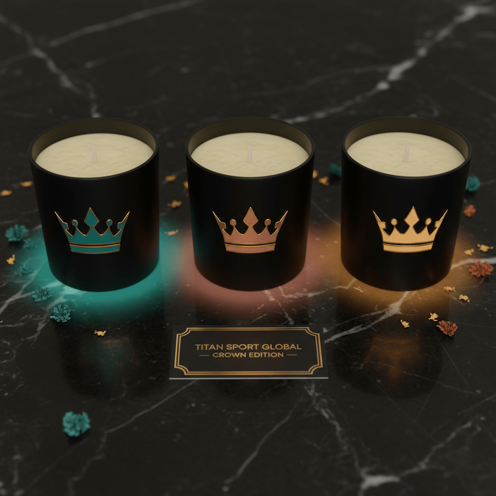 TITAN Crown Edition Luxury Natural Beeswax Candle Set