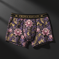 TITAN Crown Edition Women's Cozy Boxer Shorts — Lotus Empress Tattoo Art