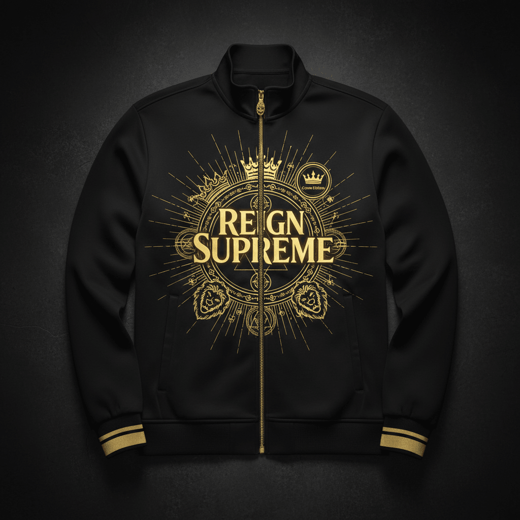 TITAN Men's Elite Spiritual Tracksuit Jacket REIGN SUPREME Crown Edition