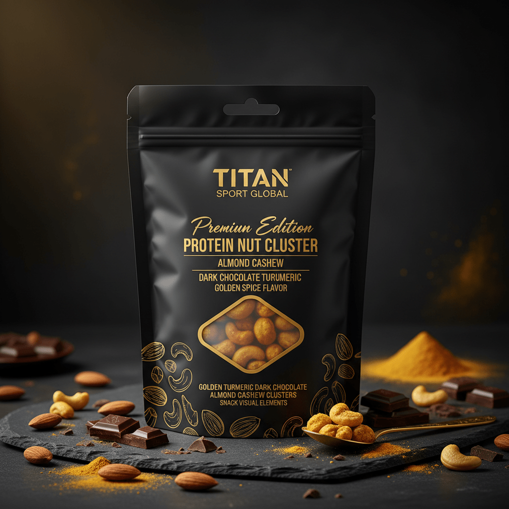 Crown High-Protein Golden Turmeric Dark Chocolate Almond & Cashew Clusters