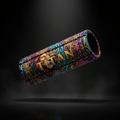 TITAN Foam Roller High-Density Muscle Recovery 18in with bold tattoo-style Crown Edition artwork