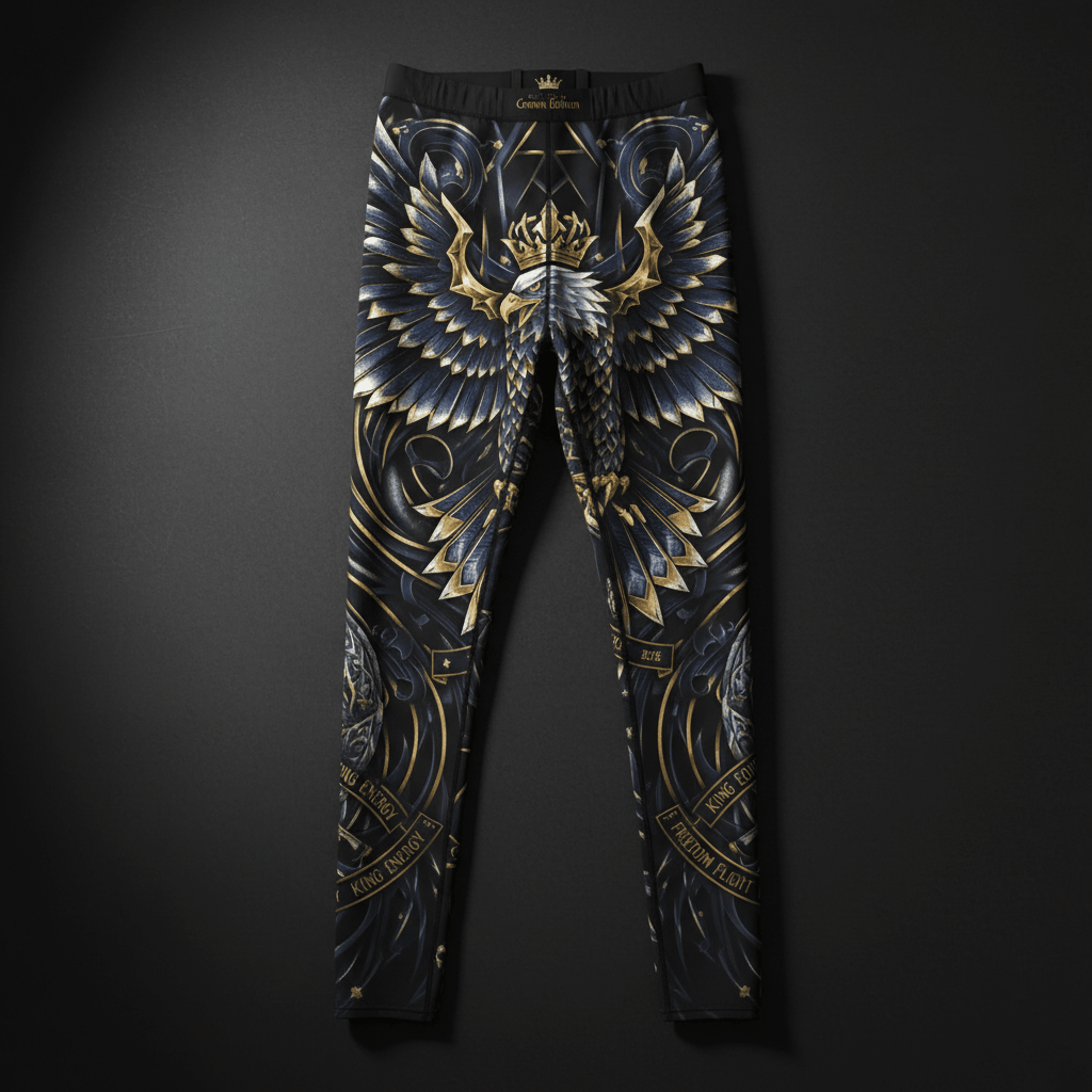 TITAN Men's Compression Tights Eagle King Crown Edition