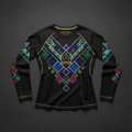 TITAN Women's Neon Yoruba Adire Long Sleeve — Oshun Edition