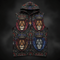 TITAN Sleeveless Hoodie Crown Edition - bold tattoo-style artwork on matte black