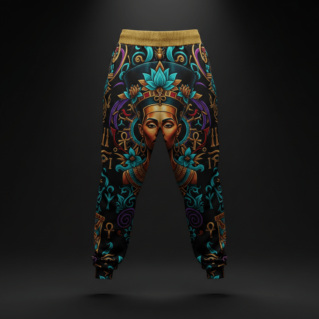 TITAN Plus Women's Nefertiti Royal Queen Joggers — Spiritual Crown Edition sizes 1X–5X