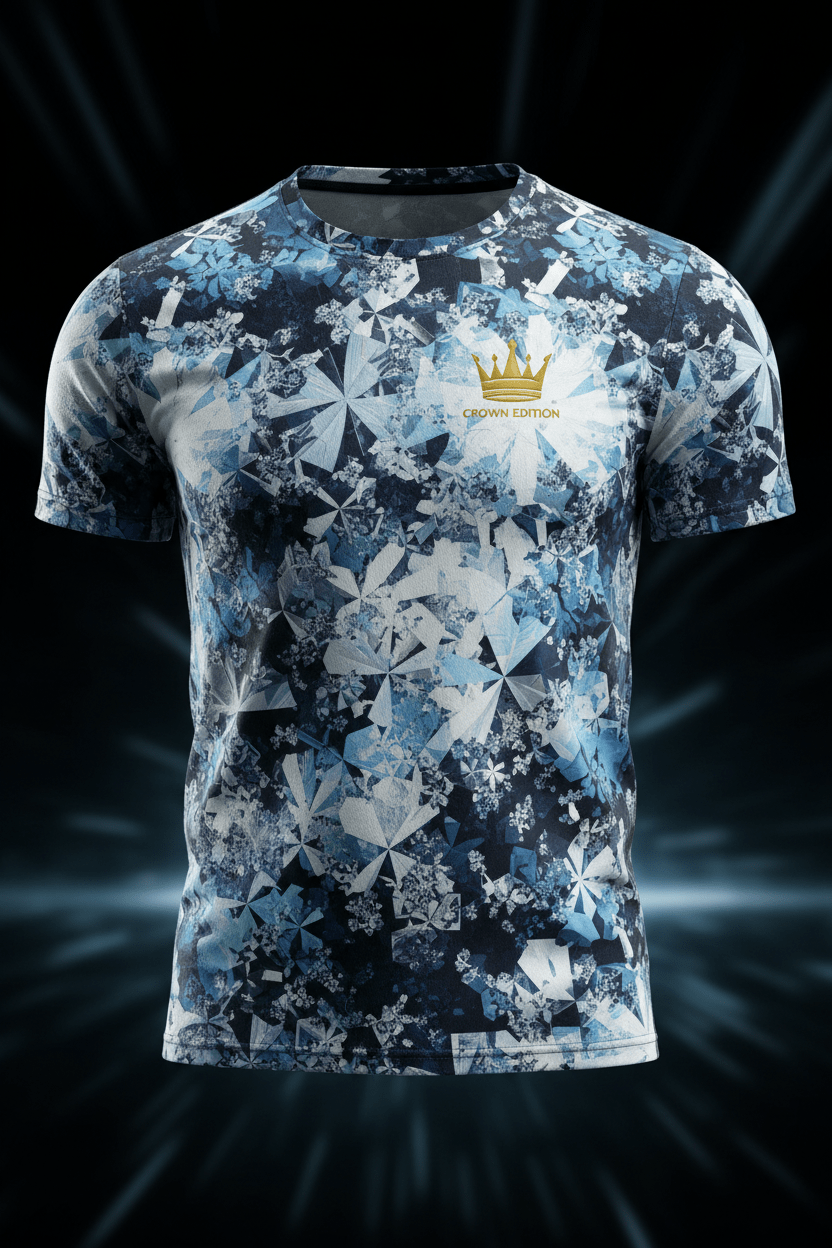 TITAN Men's Arctic Fractal Training Tee Glacier Edition