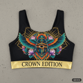 TITAN Plus Women's Sacred Scarab Sports Bra — Inclusive Crown Edition