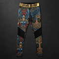 TITAN Crown Edition Tattoo Art Valkyrie Mesh Leggings Women's Athletic Bottoms