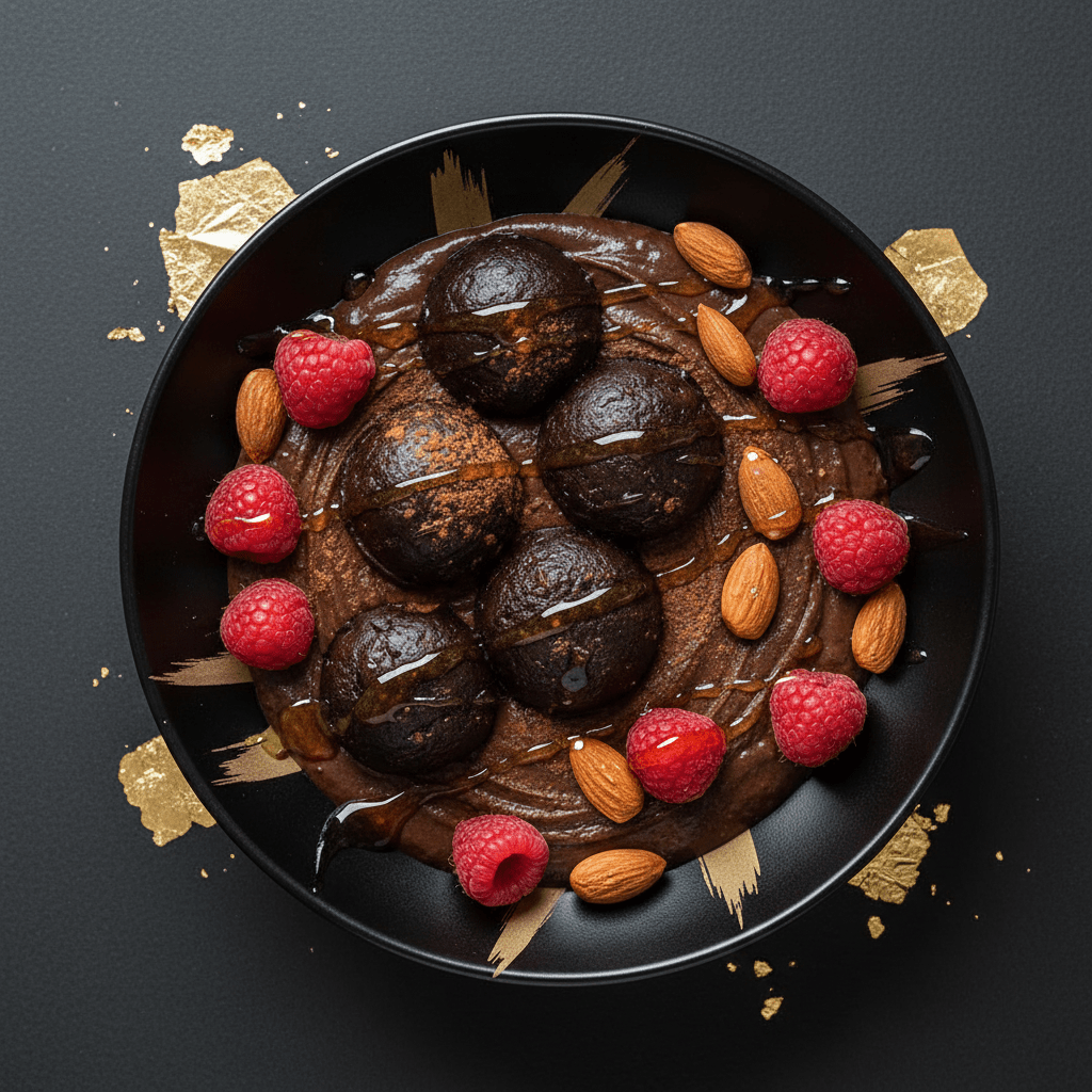 TITAN Black Sapote Chocolate Pudding Protein Fruit Bowl
