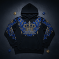 TITAN Men's Crown Edition Lounge Hoodie Sapphire Blue Gold
