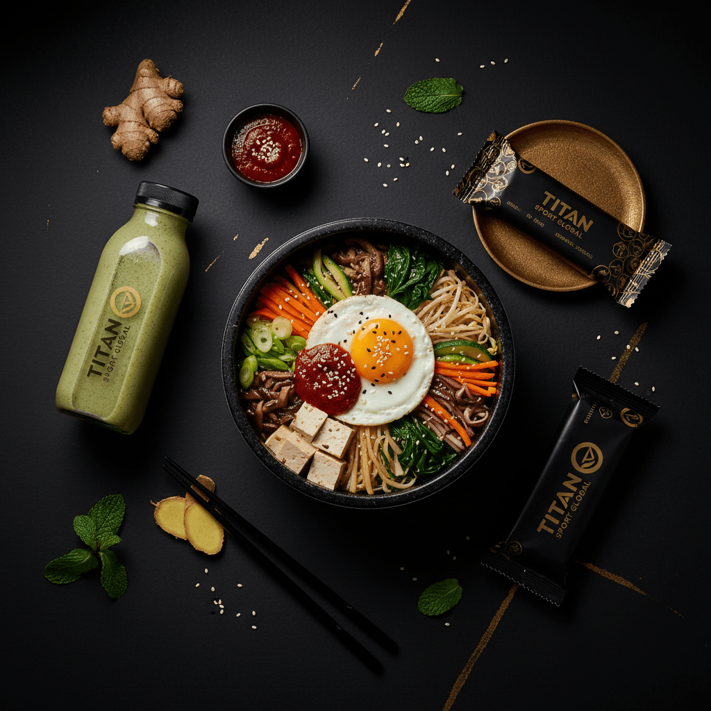 TITAN Crown Tofu Bibimbap Korean vegetarian high-protein weekly monthly meal plan bundle