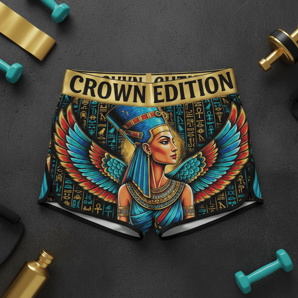 TITAN Women's Nefertiti Pharaoh Shorts — Kemet Edition