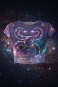 Cosmic Serpent Crop Top — Women's Warrior Drop