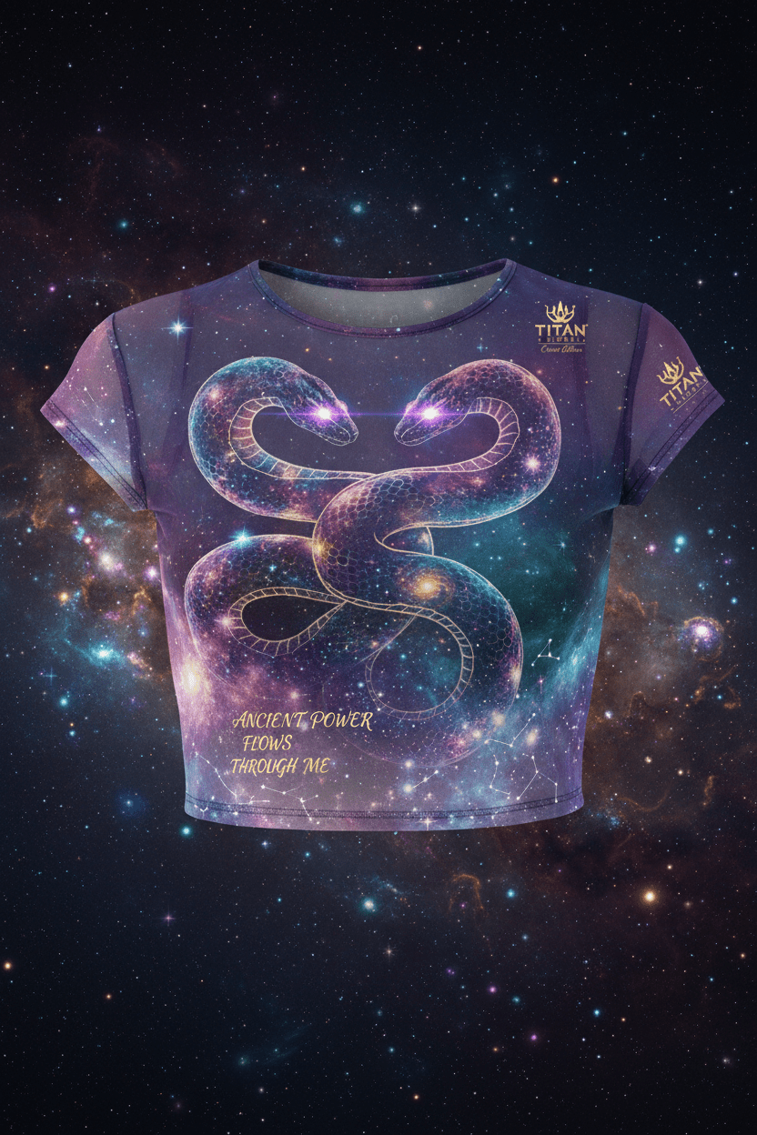 Cosmic Serpent Crop Top — Women's Warrior Drop