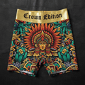 TITAN Crown Edition Tattoo Art Aztec Sun Warrior Biker Shorts Women's Athletic Bottoms