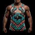 TITAN Lakota Sioux Warrior Muscle Tank Crown Edition