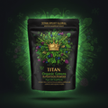 TITAN Organic Greens Superfood Powder Vegan 50+ Superfoods supplement pouch