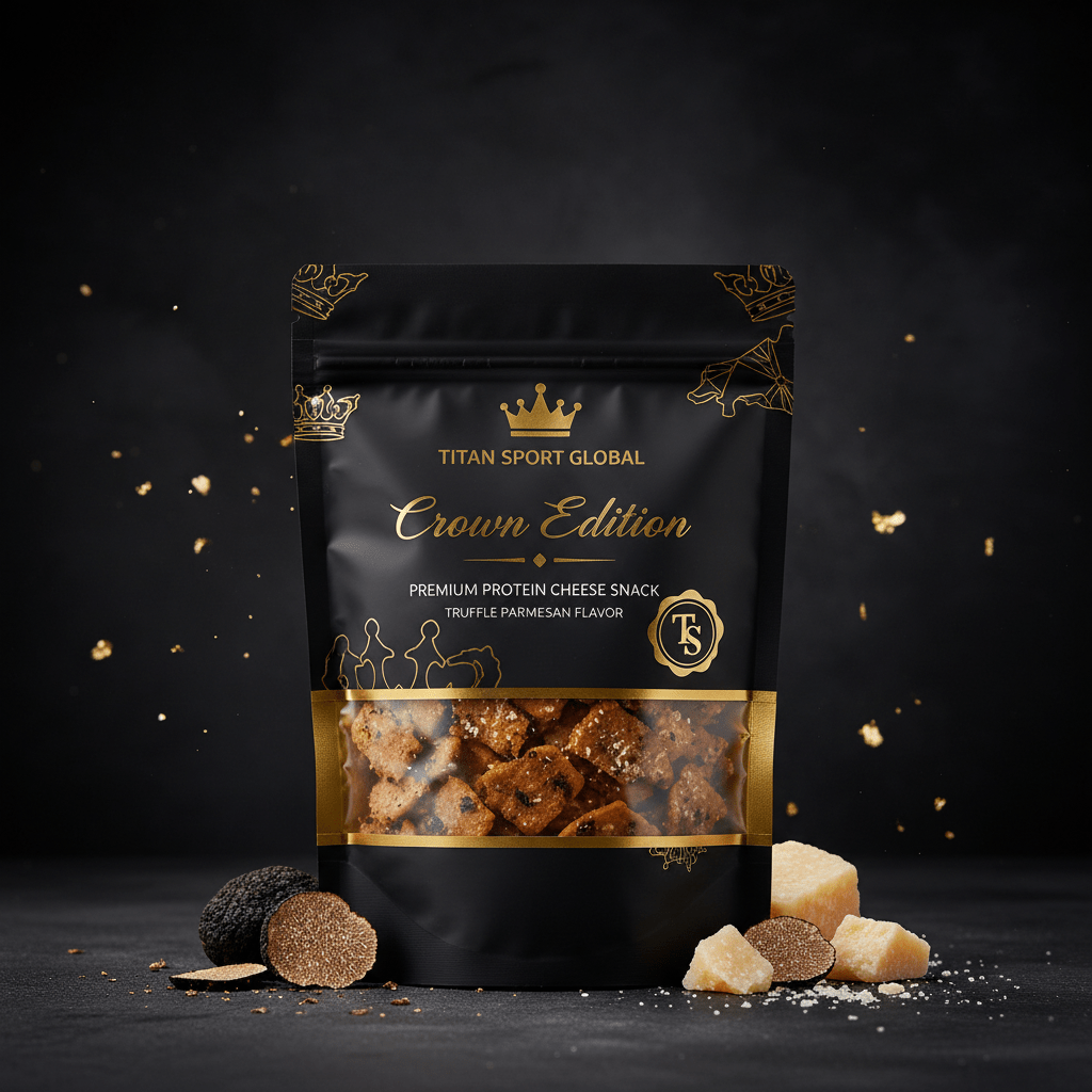 Crown High-Protein Black Truffle Parmesan Cheese Crisps