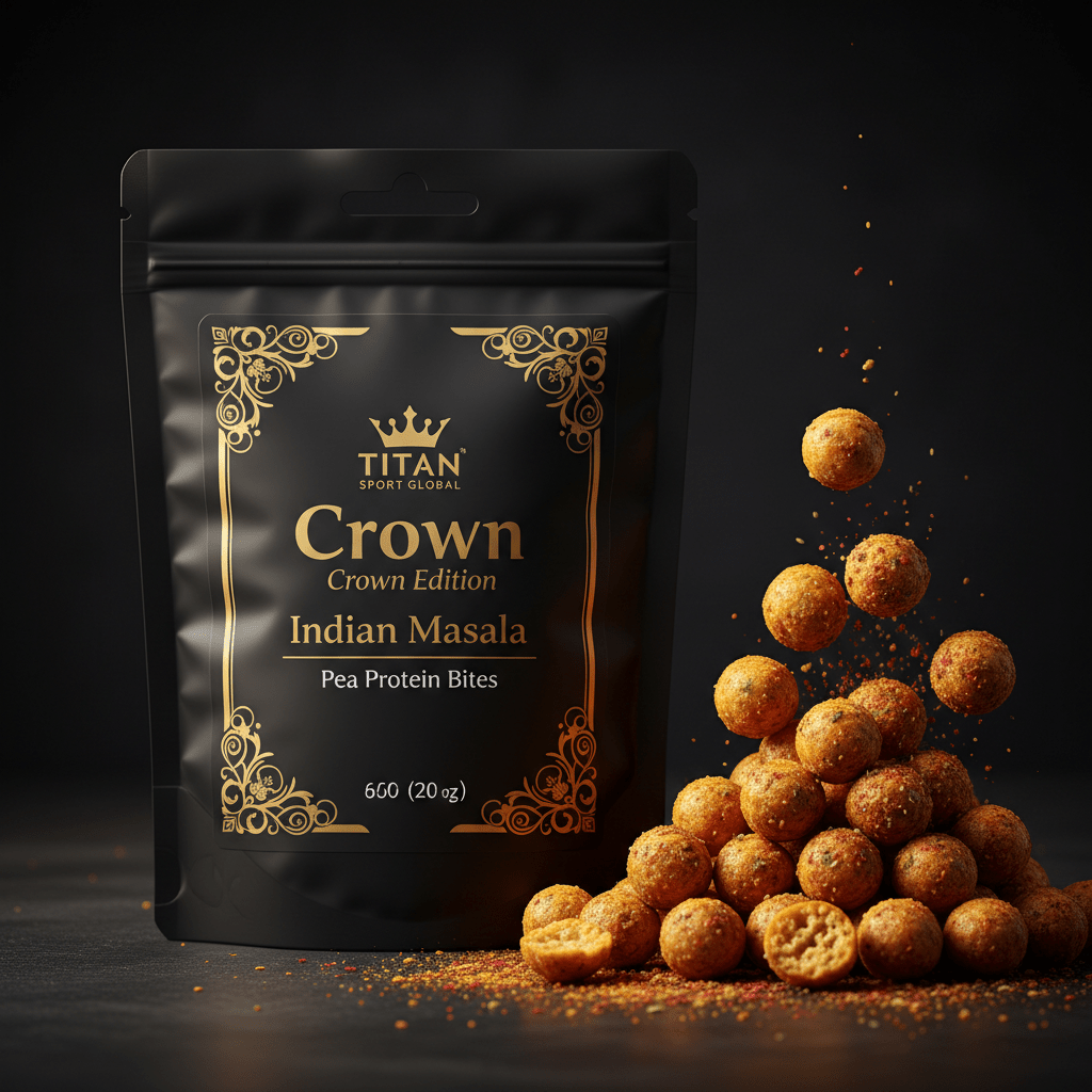 Crown Indian Masala Pea Protein Bites - TITAN SPORT GLOBAL