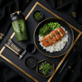 TITAN Crown Miso Salmon Bowl Japanese high-protein weekly monthly meal plan bundle